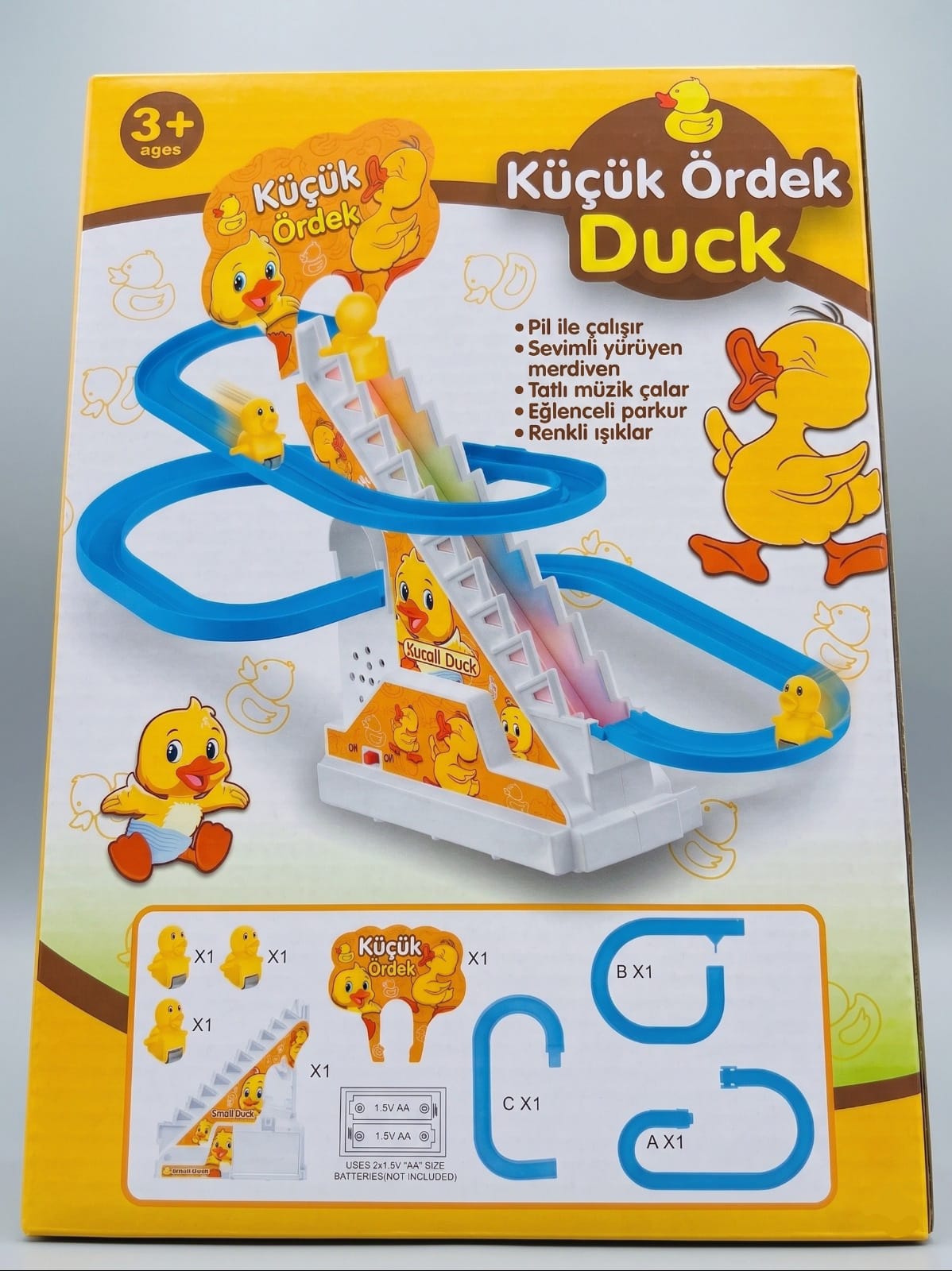 Prime Duck Müzikli ve Işıklı Tırmanan Ördekler Merdiven Yarış Seti🦆✨